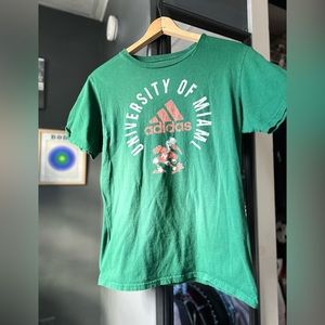 Adidas University of Miami shirt